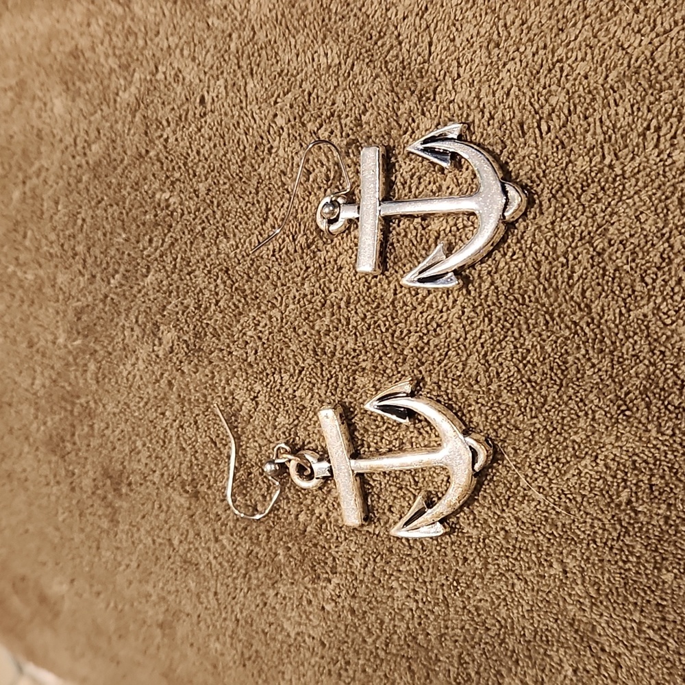 Nautical silver earrings